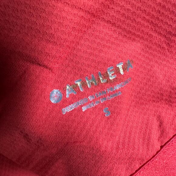 Athleta Intention Crop Top D-DD Women's Size Small Lychee Red New Without Tag - Picture 7 of 9